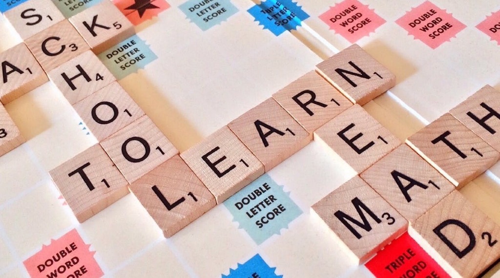 Scrabble of school-related words